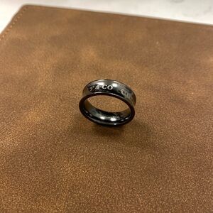 Tiffany & Co 1837 Titanium Concave Ring Medium 9